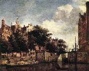 HEYDEN, Jan van der Amsterdam, Dam Square with the Town Hall and the Nieuwe Kerk s oil painting artist
